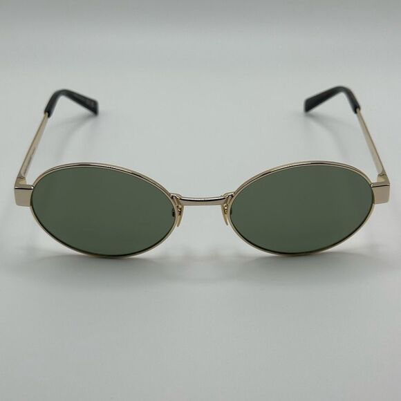 BRAND NEW SAINT LAURENT SL692 003 Gold/Green Unisex Sunglasses